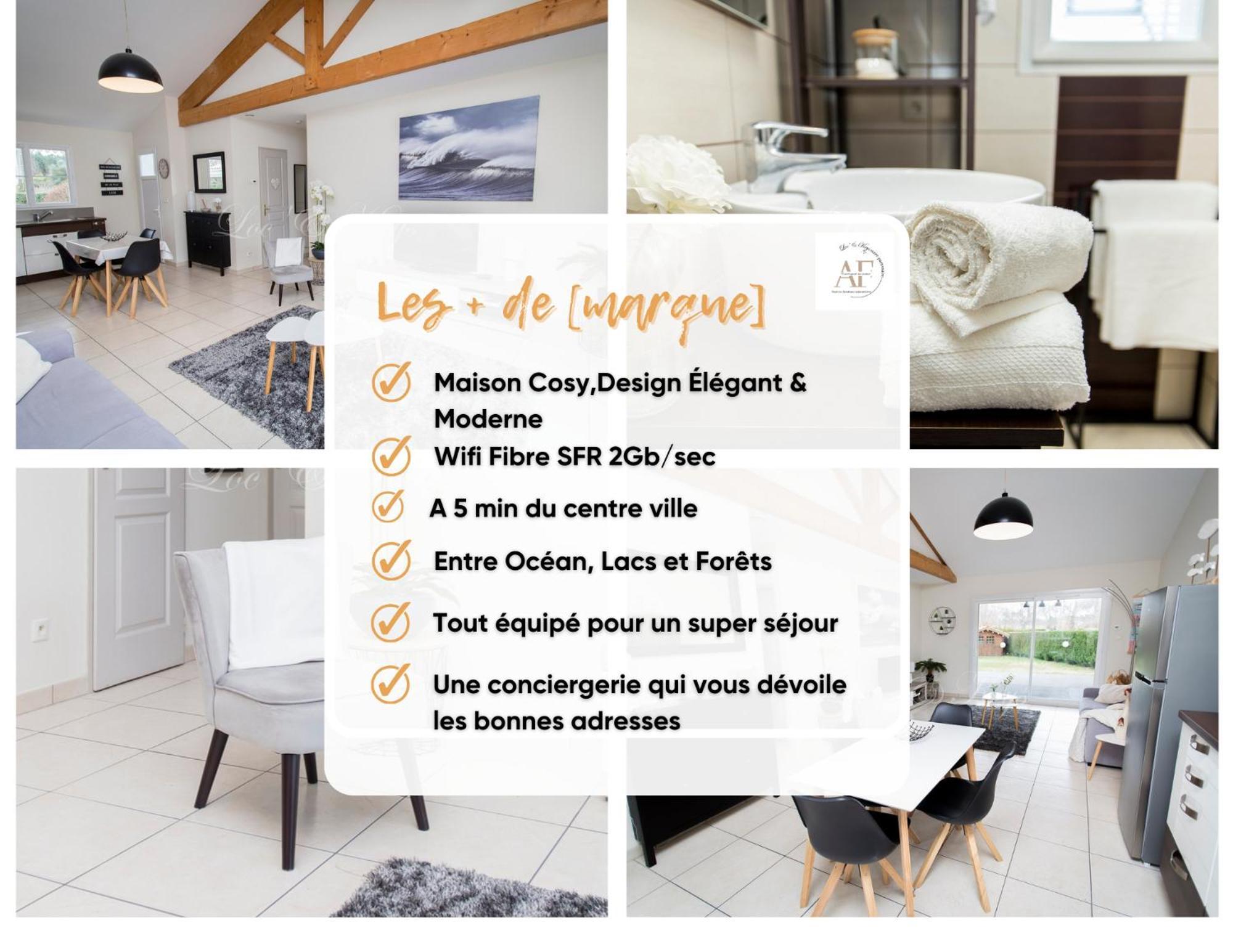 Ravissante Maison Cosy 4* Biscarrosse Proche Lac Exterior foto